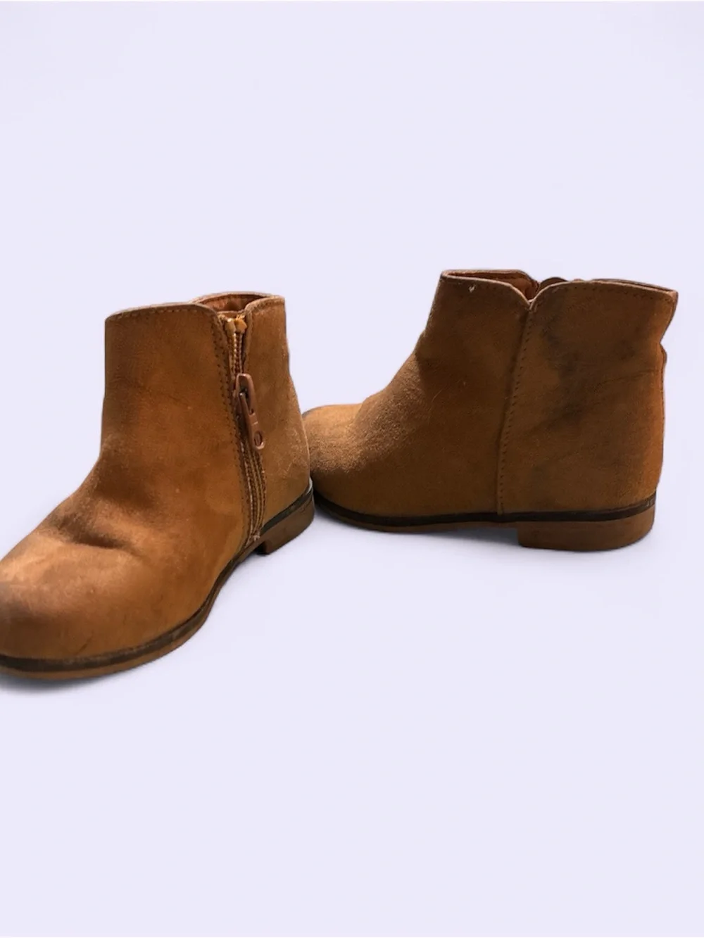 Cat & Jack Toddler Brown Suede Side-Zip Ankle Boots